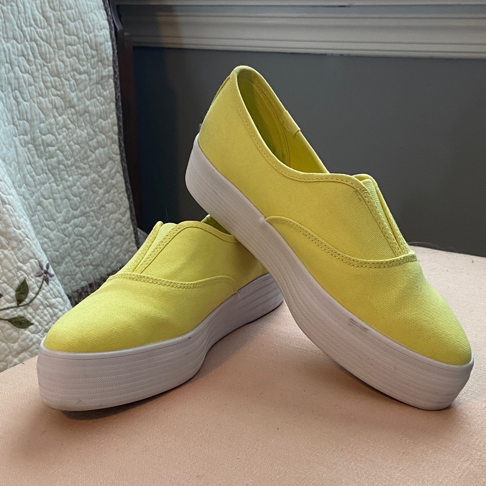 Keds Sunny Yellow Canvas Slip-Ons